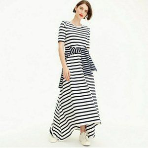 J Crew Striped Knit Maxi Dress